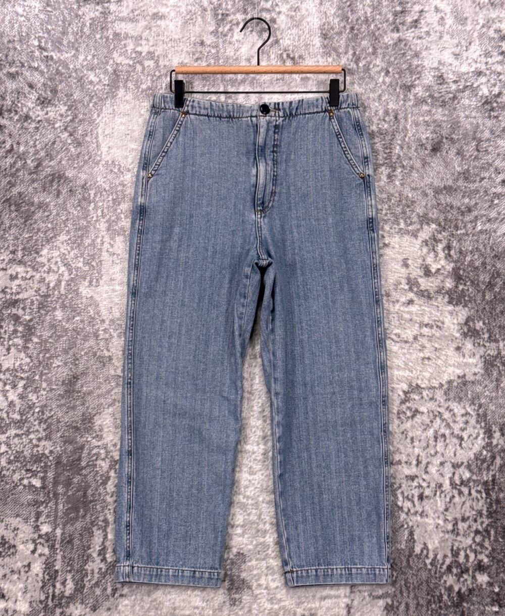 The Great Jeans 27 Womens High Rise Crop Straight Utility Cinch Back Martingale